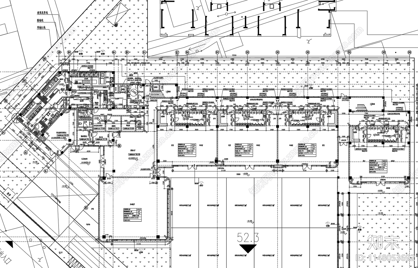 现代幼儿园建筑cad施工图下载【ID:1148053692】