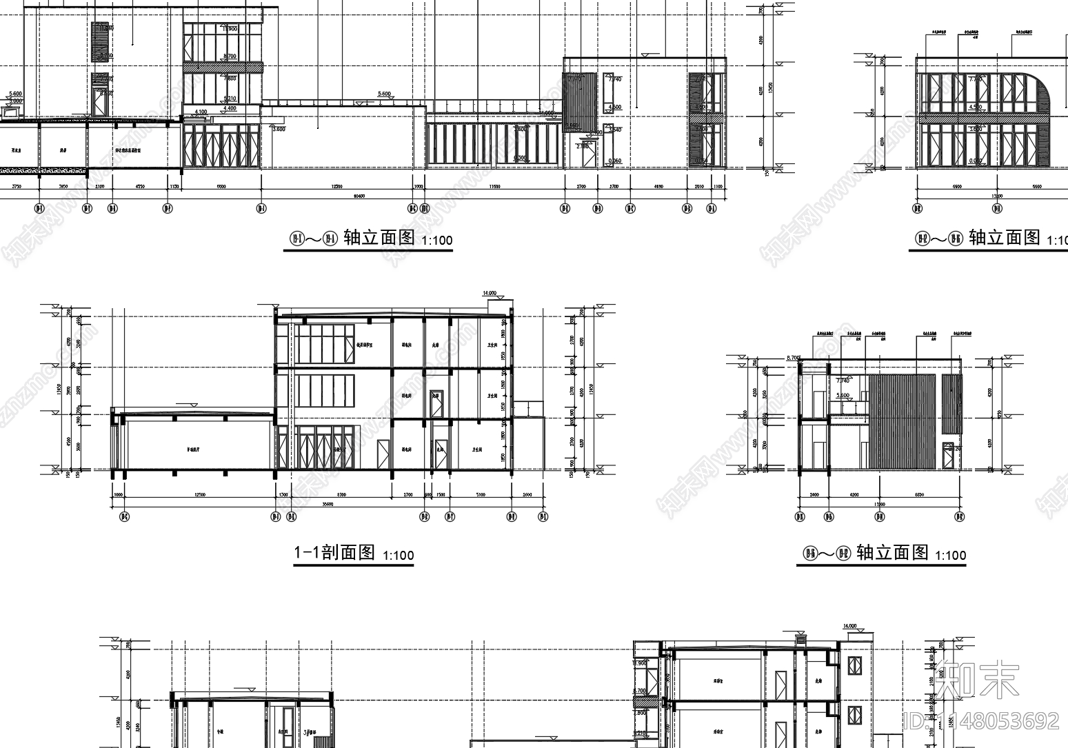 现代幼儿园建筑cad施工图下载【ID:1148053692】