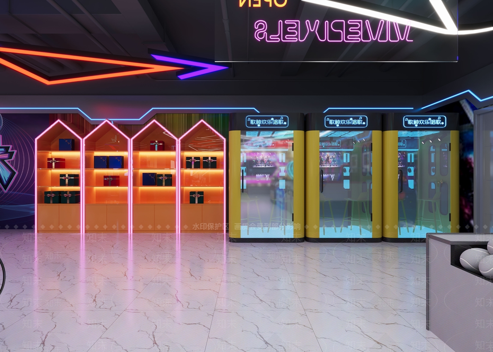 现代电玩城3D模型下载【ID:1148055331】_知末3d模型网