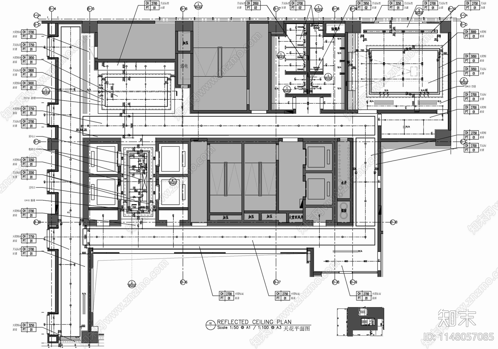 培训室会议室及公区施工图下载【ID:1148057085】