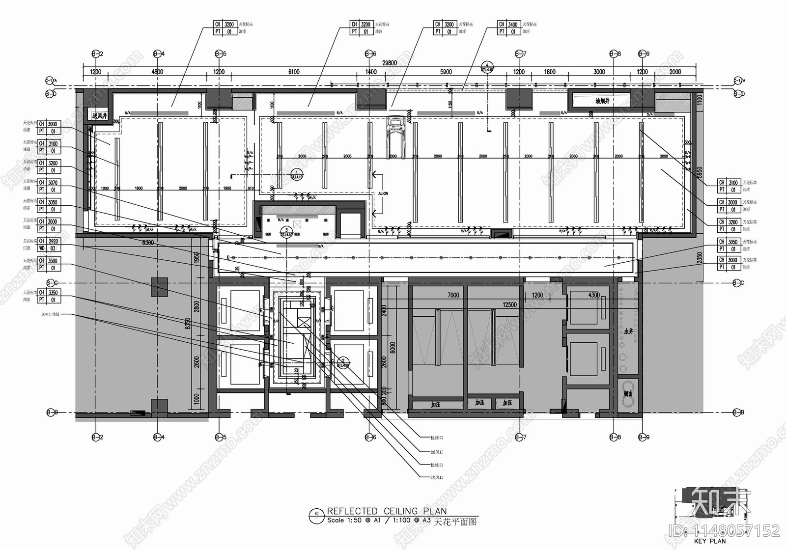 健身房游泳池更衣室康体SPA会所施工图下载【ID:1148057152】