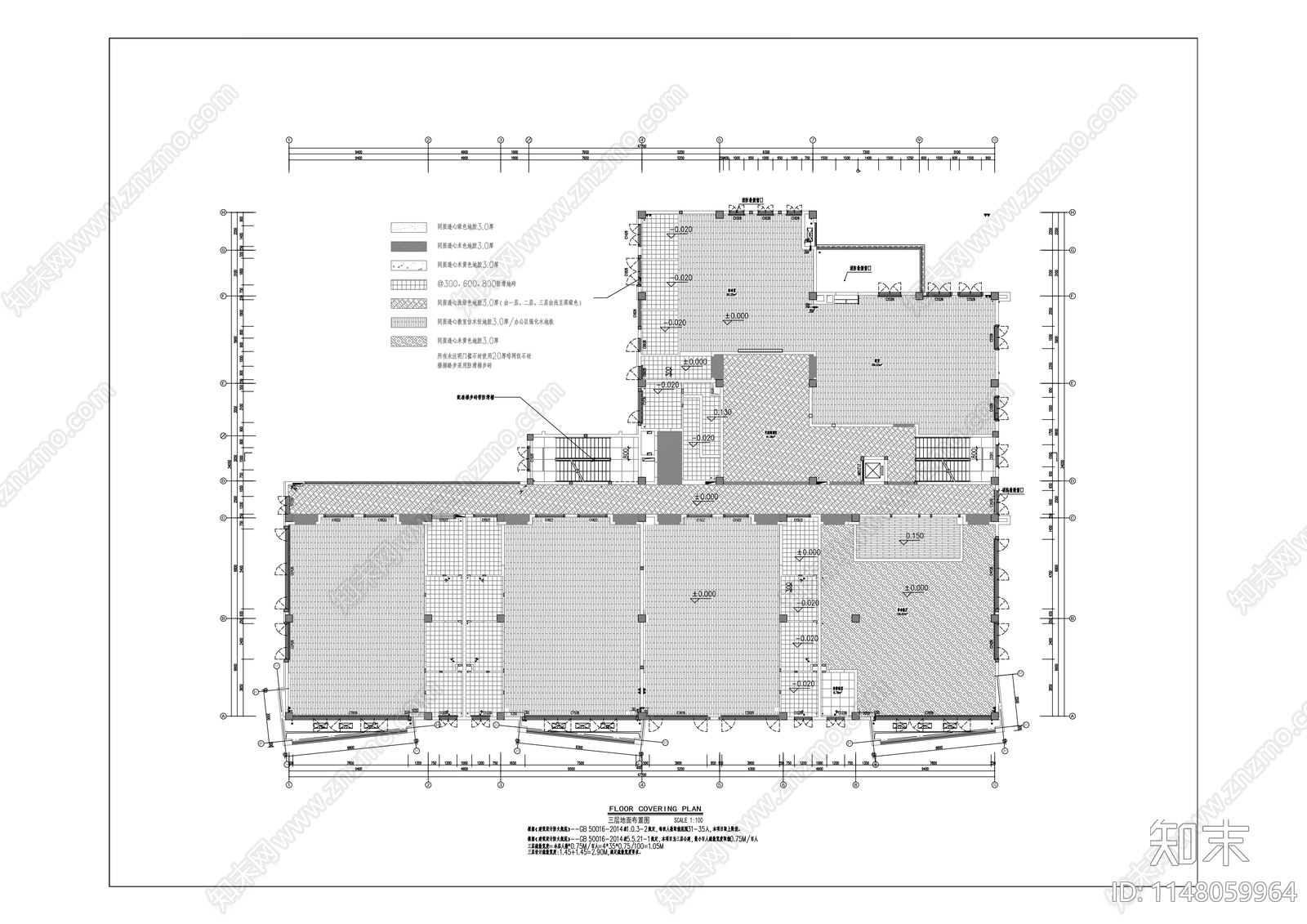 双河路幼儿园装修工程cad施工图下载【ID:1148059964】