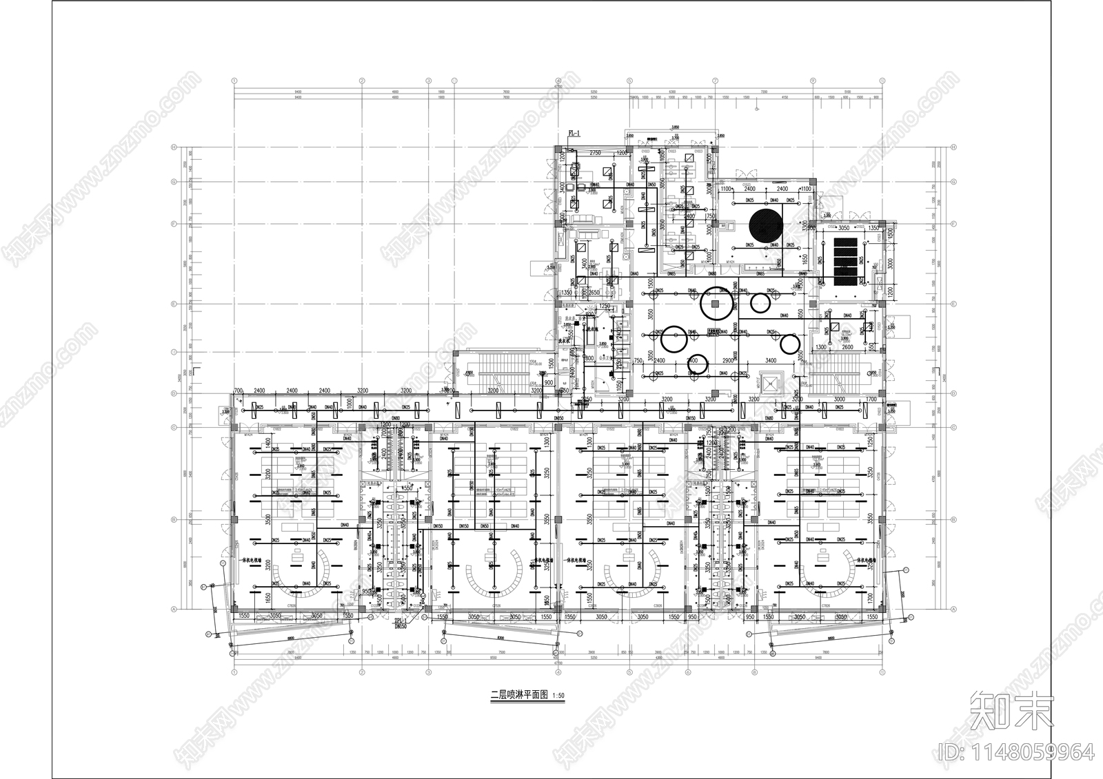 双河路幼儿园装修工程cad施工图下载【ID:1148059964】