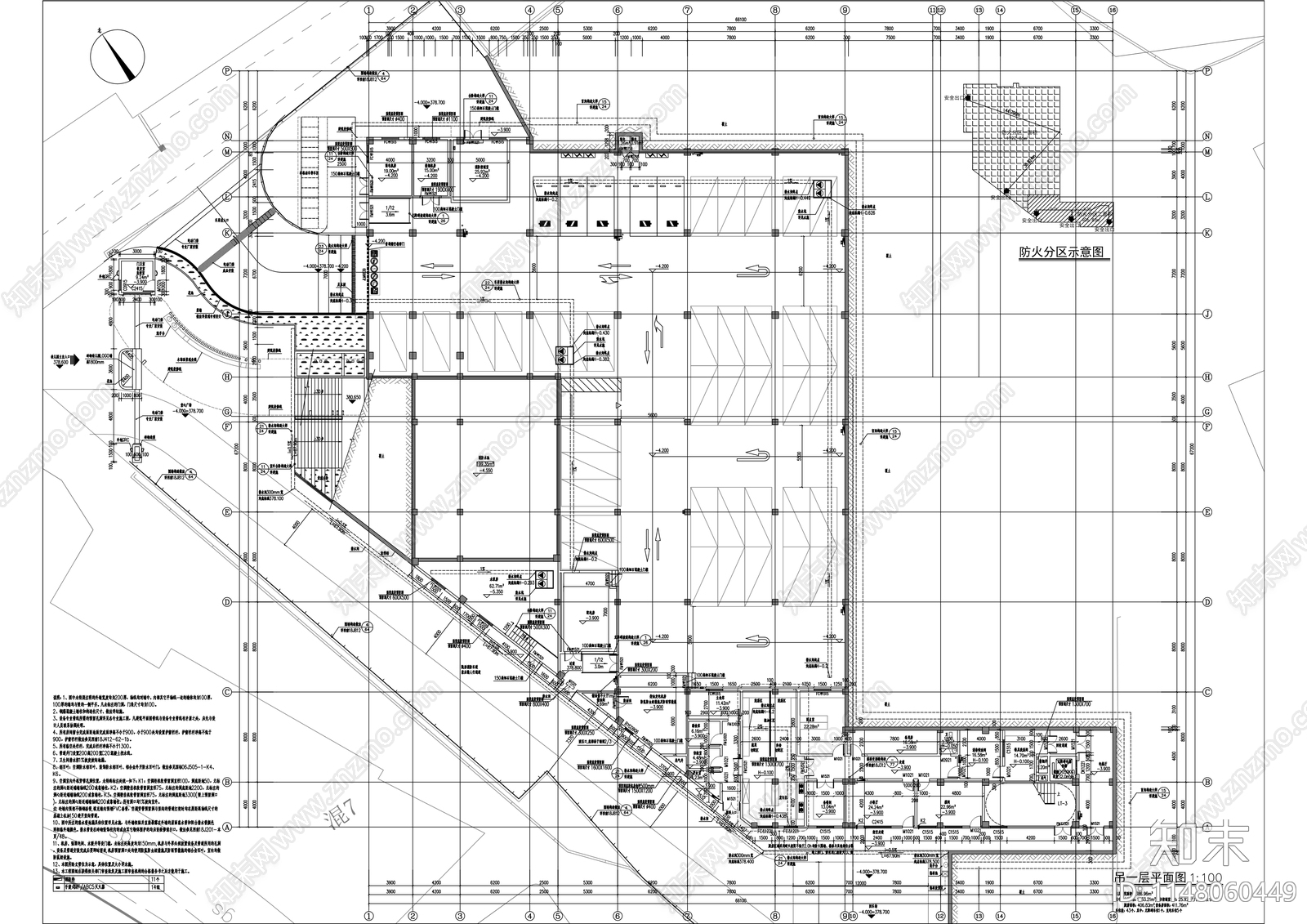 双路幼儿园建筑cad施工图下载【ID:1148060449】