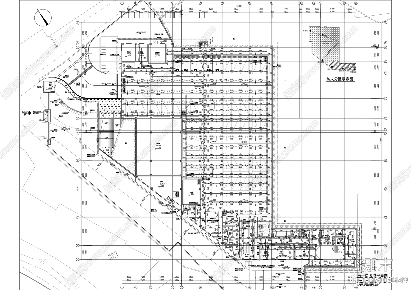 双路幼儿园建筑cad施工图下载【ID:1148060449】