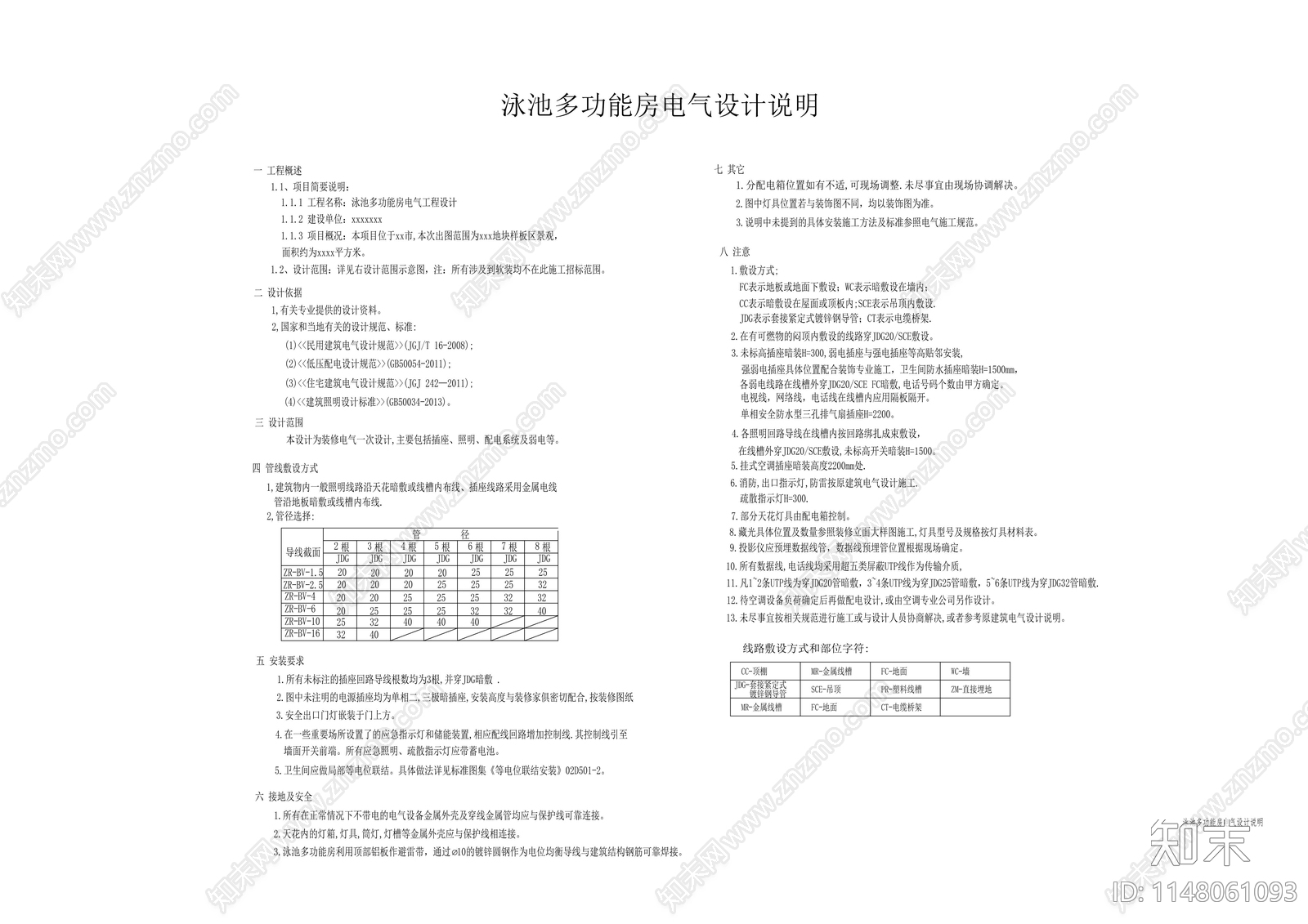 泳池更衣室电气平面图和系统图cad施工图下载【ID:1148061093】