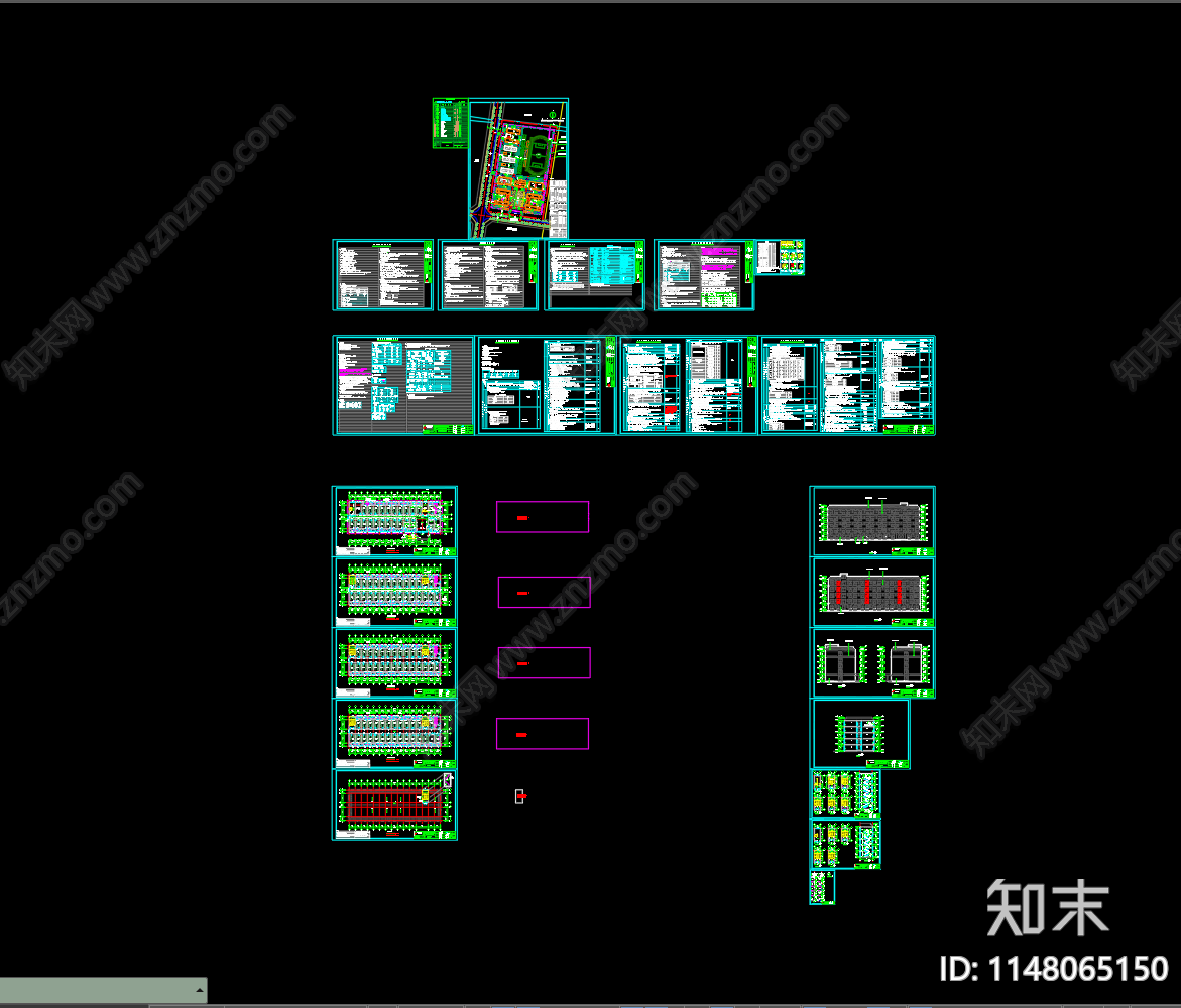 欧式宿舍楼建筑cad施工图下载【ID:1148065150】