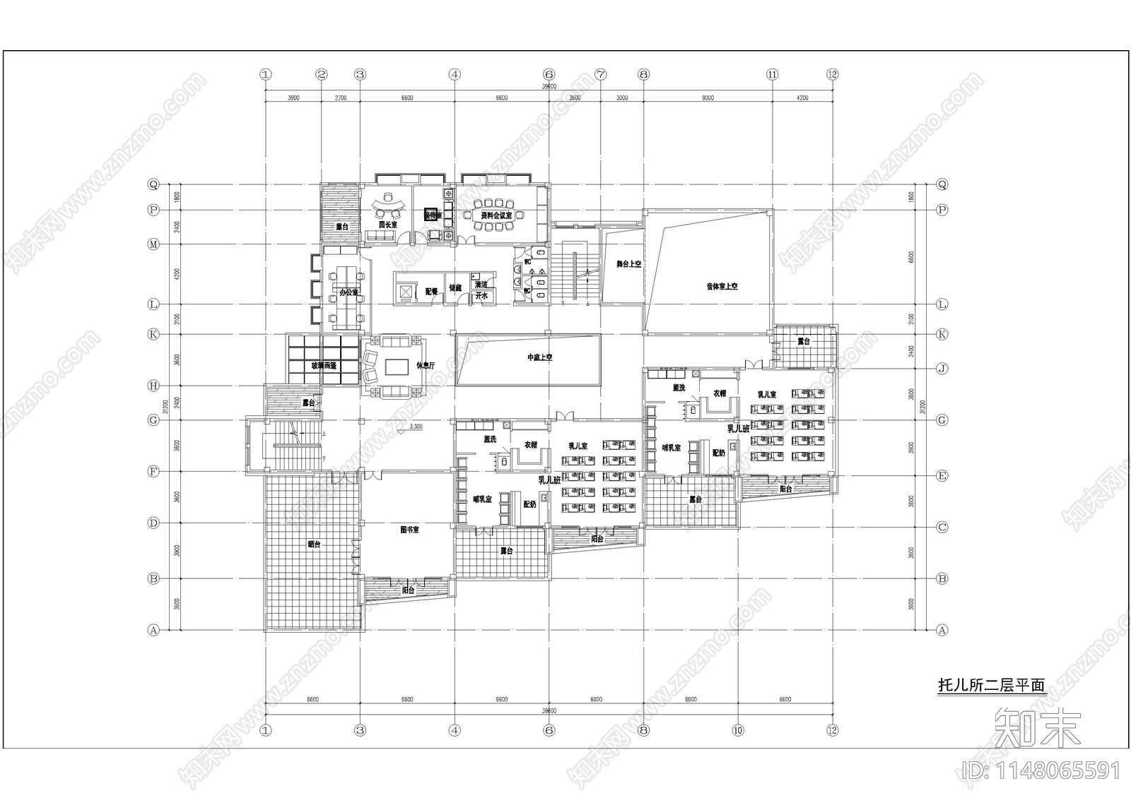 幼儿园建筑cad施工图下载【ID:1148065591】