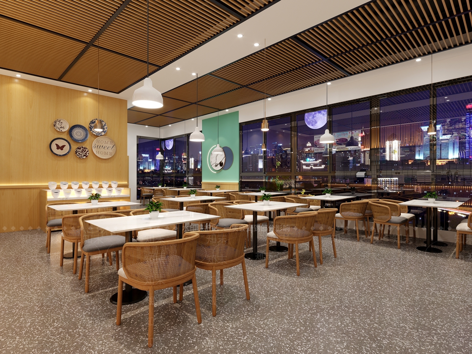 现代奶茶店3D模型下载【ID:1214111803】