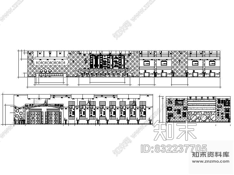 图块/节点酒吧立面图Ⅲcad施工图下载【ID:832237705】