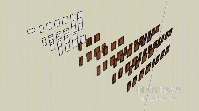 双开门SU模型下载【ID:119272921】