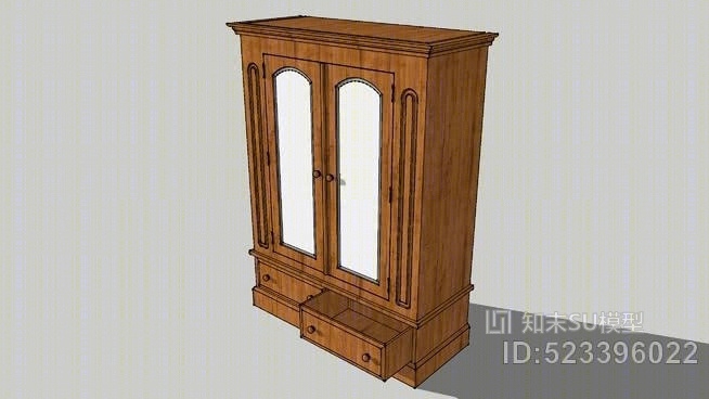 衣柜SU模型下载【ID:523396022】