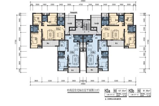 [陕西]高层新中式风格住宅建筑设计方案文本（含叠拼洋房...cad施工图下载【ID:167626100】