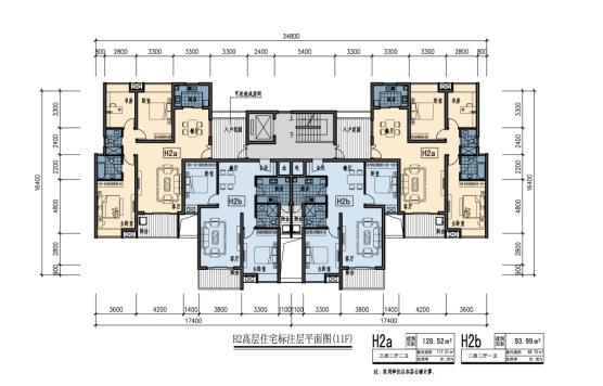 [陕西]高层新中式风格住宅建筑设计方案文本（含叠拼洋房...cad施工图下载【ID:167626100】