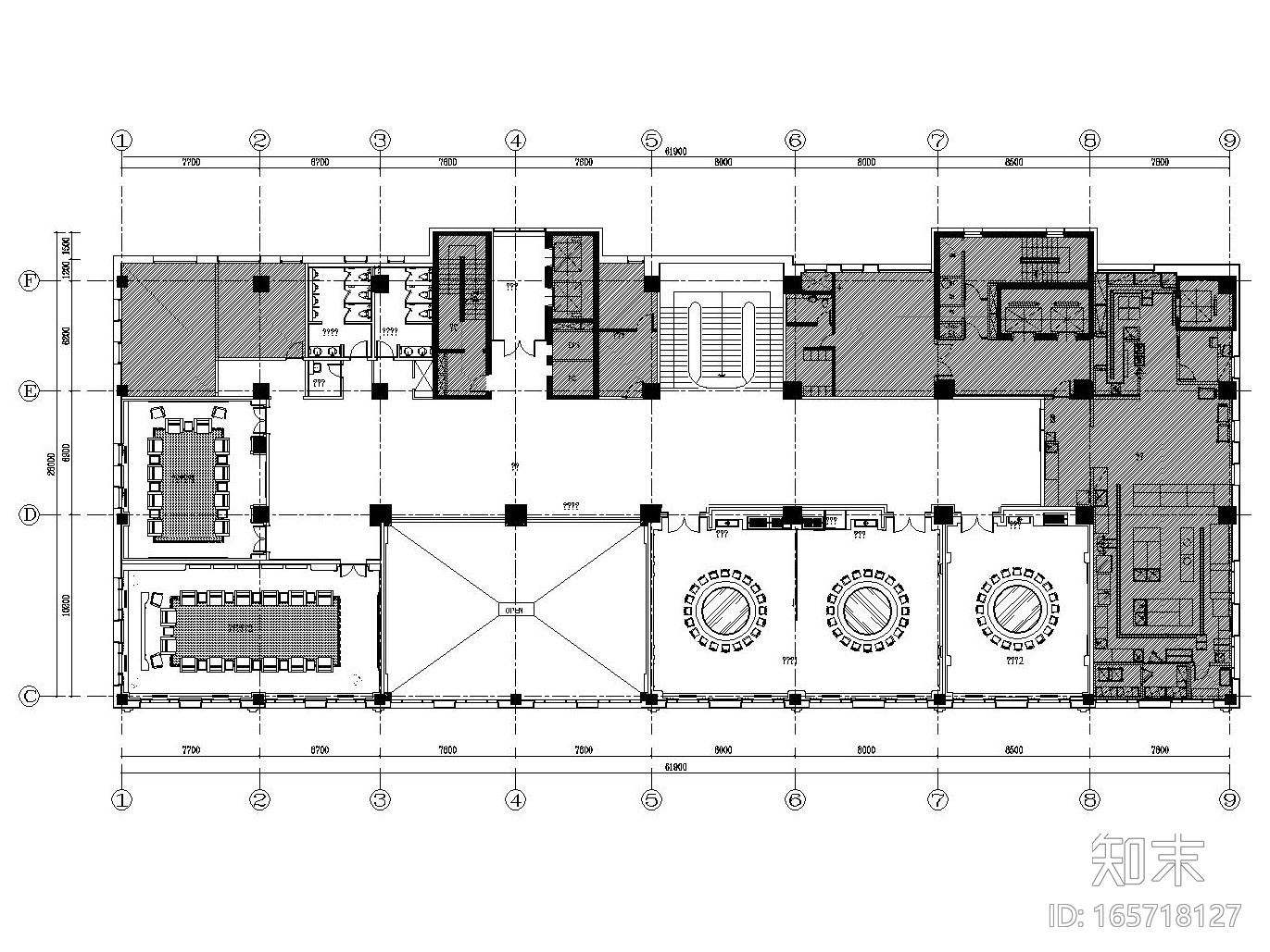中国驻韩国大使馆装饰施工图+效果图+方案cad施工图下载【ID:165718127】