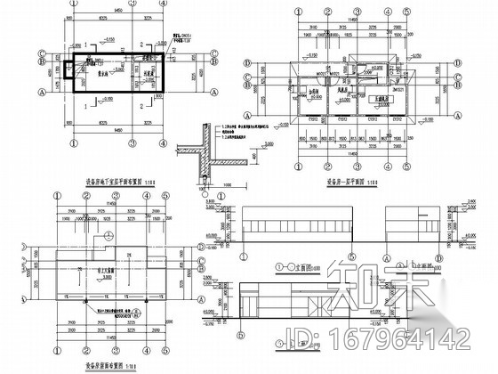 污水处理一体化设施cad施工图下载【ID:167964142】
