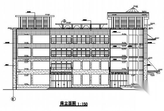 某四层大型商场建筑施工图cad施工图下载【ID:151509101】