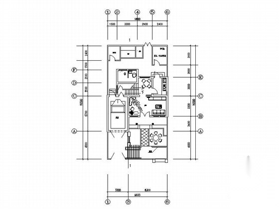 某二层新农村住宅建筑方案图cad施工图下载【ID:165153118】