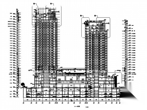 [江苏]现代风格商业综合体建筑施工图（含方案文本）cad施工图下载【ID:166204192】