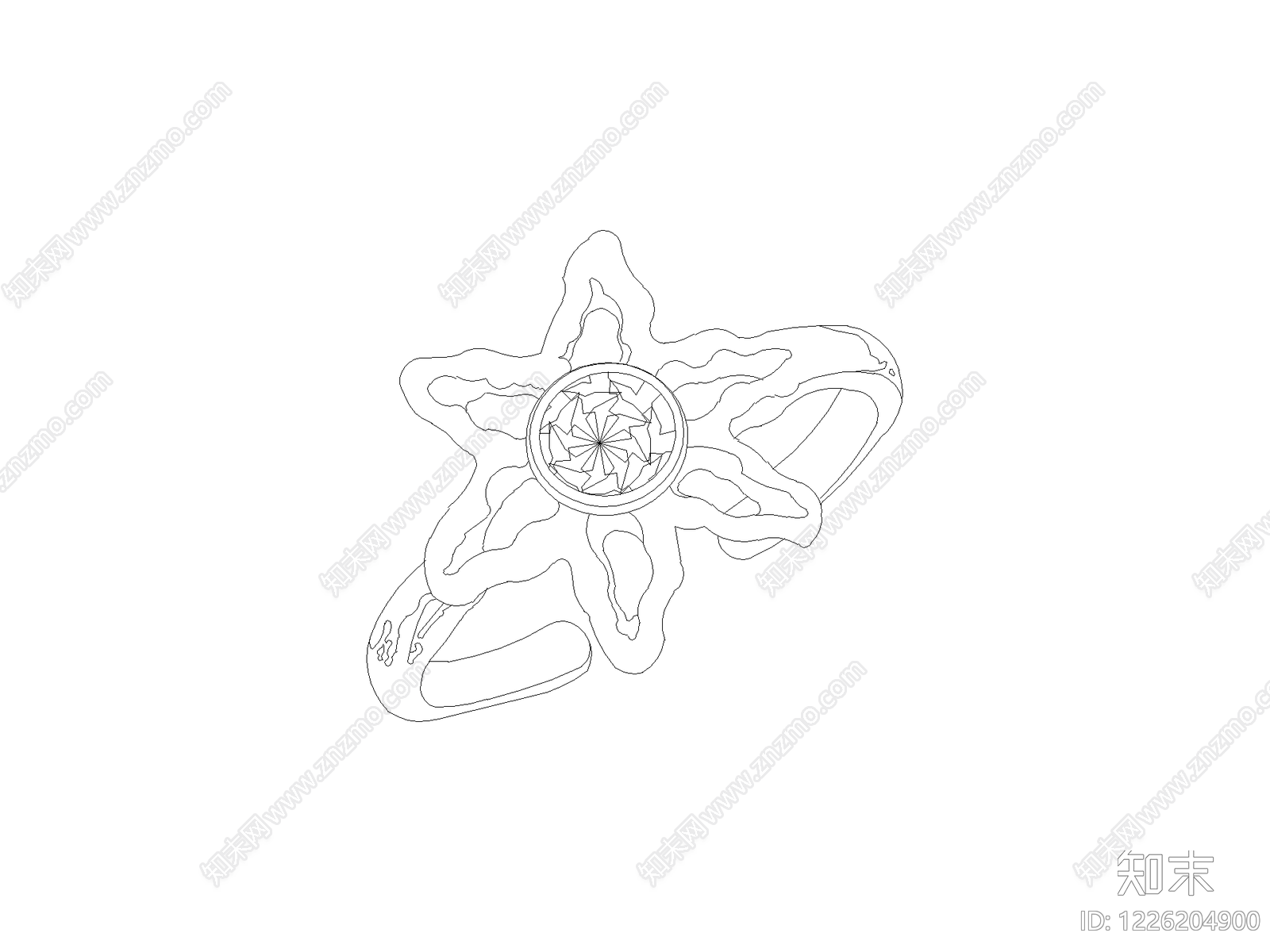 雕塑装饰构件CAD图纸