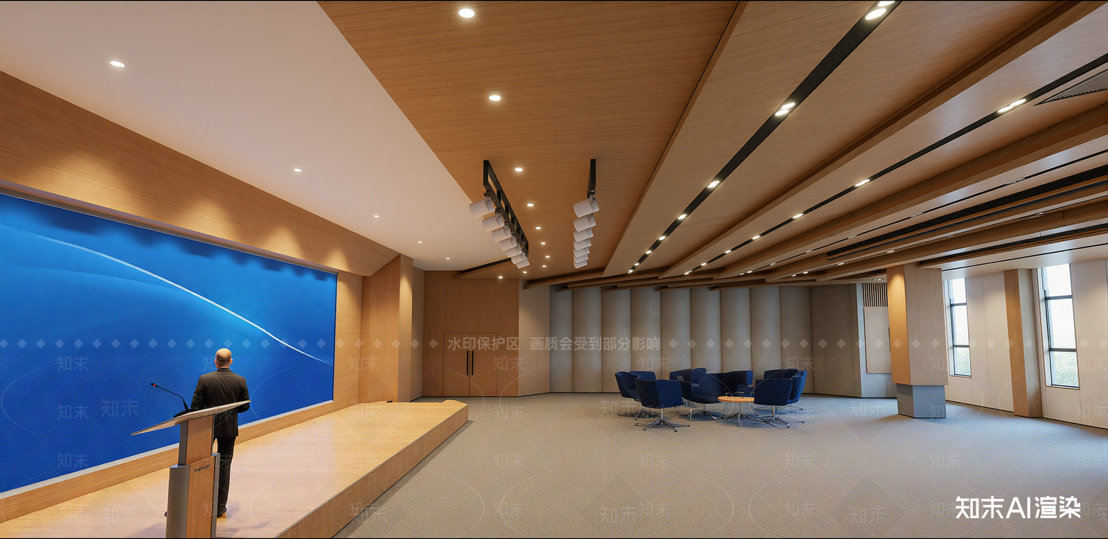 现代其他办公区域SU模型下载【ID:1215996270】