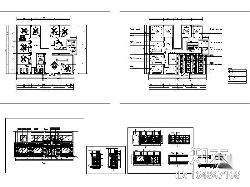 中式茶社施工图施工图下载【ID:164847168】