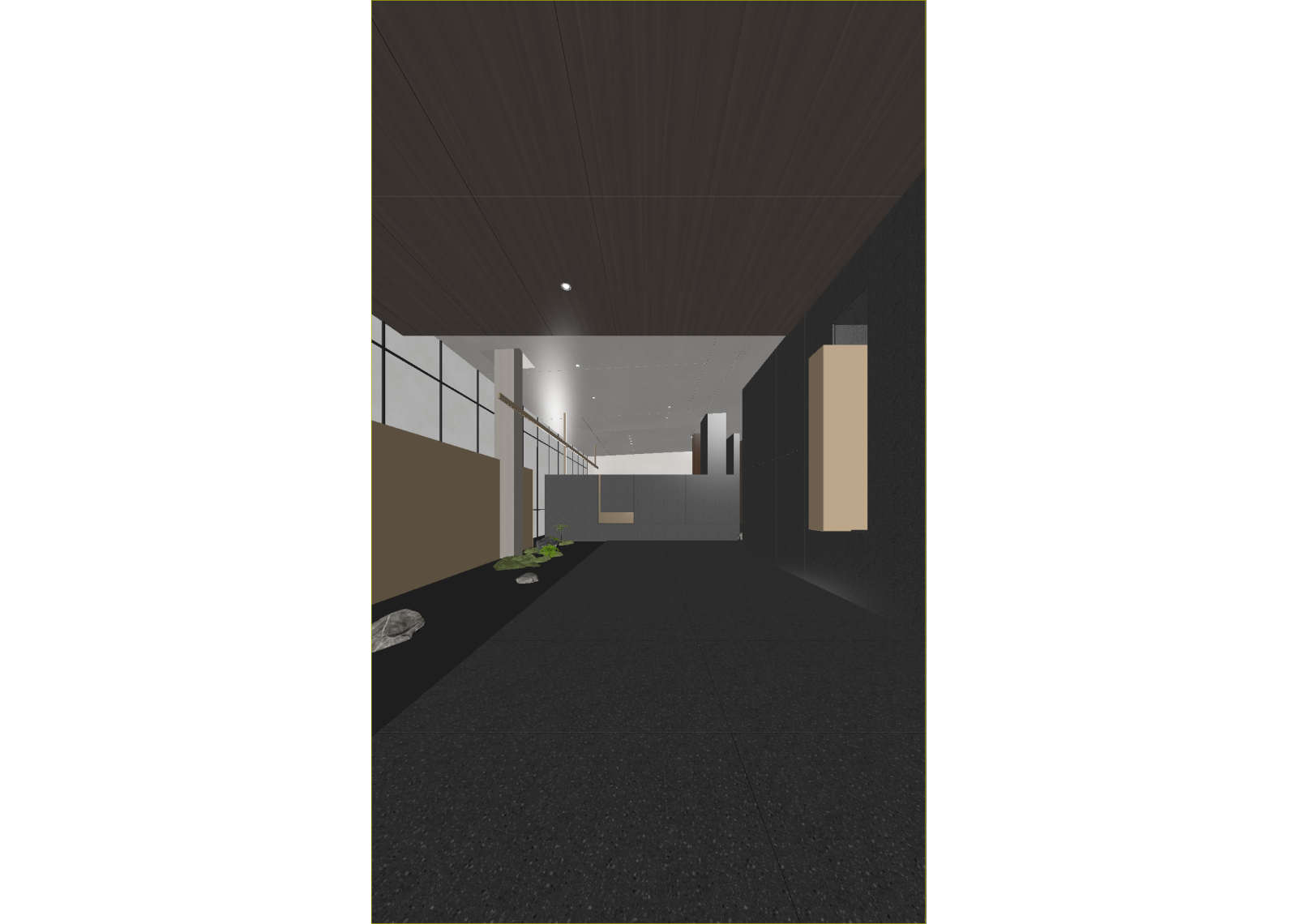 新中式走廊3D模型下载【ID:1214749238】