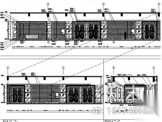 [河北]某五星级豪华酒店室内装修施工图（含效果）cad施工图下载【ID:161740162】