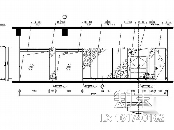 [河北]某五星级豪华酒店室内装修施工图（含效果）cad施工图下载【ID:161740162】