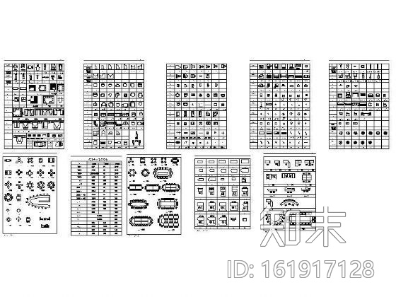 室内设计综合图块集cad施工图下载【ID:161917128】