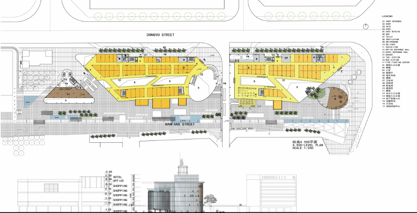 成都国际商城建筑方案文本cad施工图下载【ID:151655132】