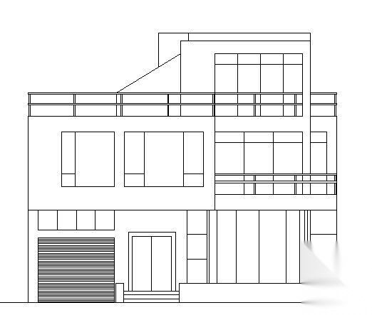 别墅建筑施工图cad施工图下载【ID:149932121】