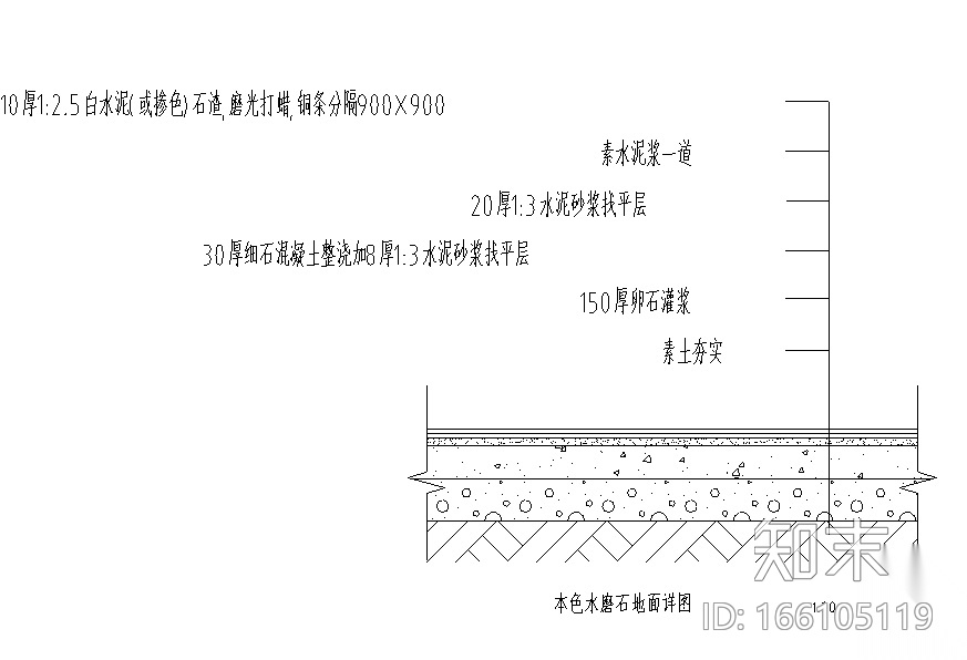 29个地面常用做法节点详图cad施工图下载【ID:166105119】