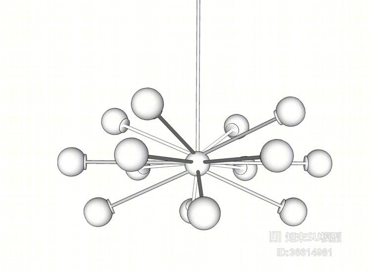 吊灯SU模型下载【ID:36614981】