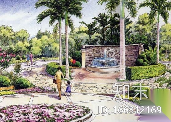 [重庆]某大型小区环境景观方案设计cad施工图下载【ID:166312169】