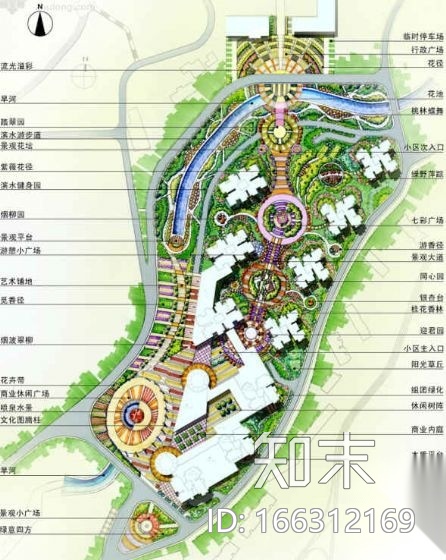 [重庆]某大型小区环境景观方案设计cad施工图下载【ID:166312169】