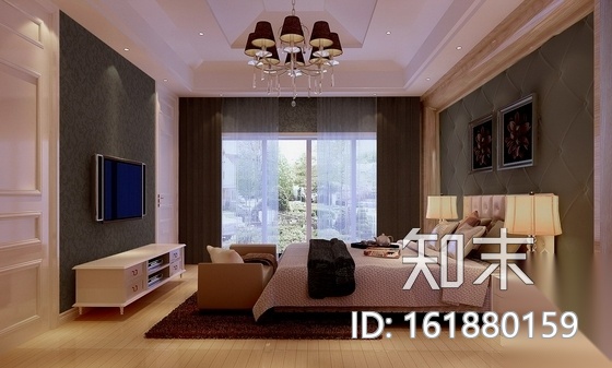 [南通]现代简欧双层联排别墅装修图（含效果）cad施工图下载【ID:161880159】