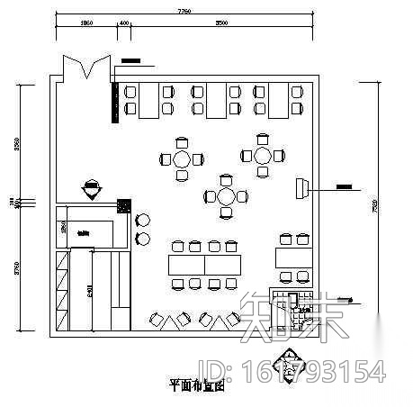 某小型酒吧室内装修施工图下载【ID:161793154】