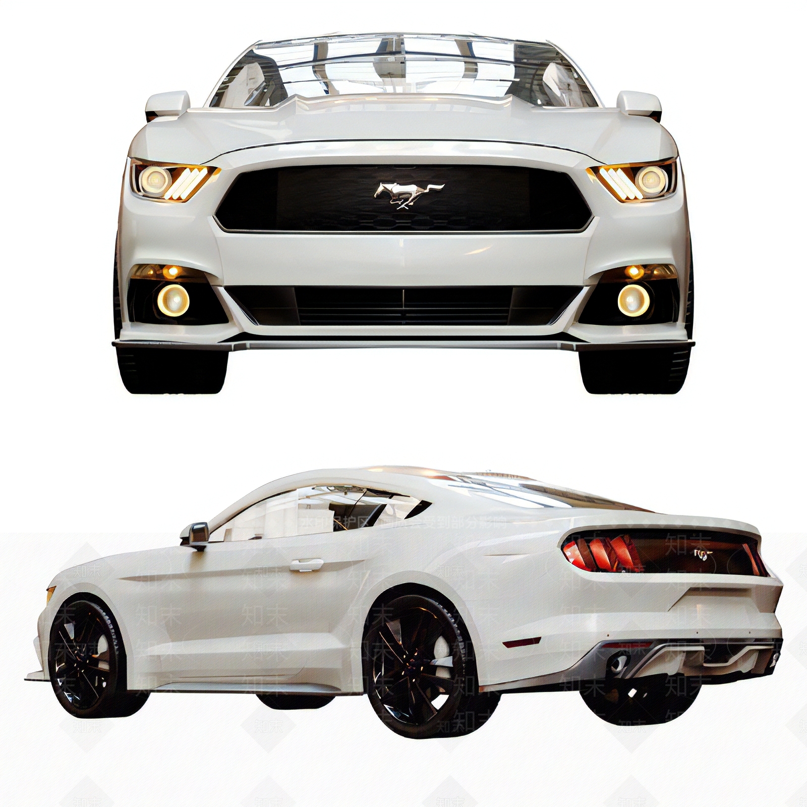 现代福特野马汽车3D模型下载【ID:2100153166】