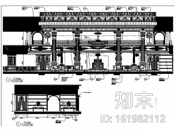 [北京]华丽酒店局部室内装修图（含实景）cad施工图下载【ID:161982112】