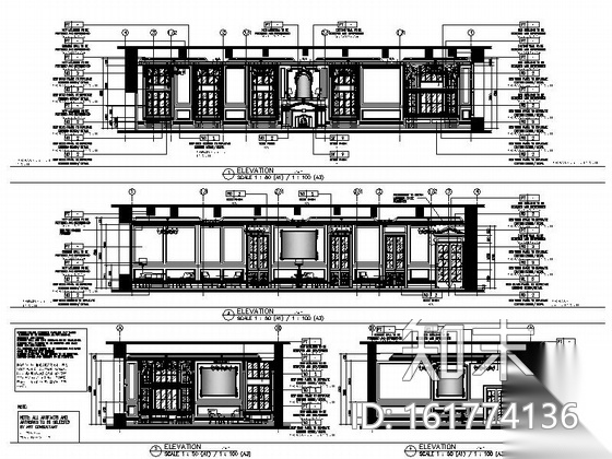 [上海]外滩首家顶级超五星级酒店室内装修图（含实景）cad施工图下载【ID:161774136】