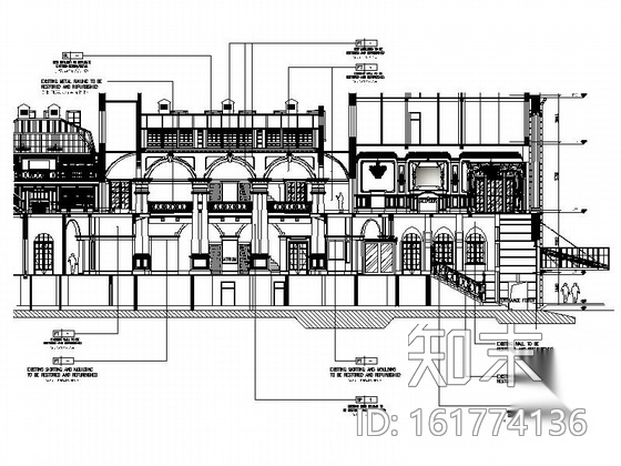 [上海]外滩首家顶级超五星级酒店室内装修图（含实景）cad施工图下载【ID:161774136】