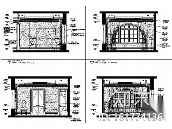 [上海]外滩首家顶级超五星级酒店室内装修图（含实景）cad施工图下载【ID:161774136】