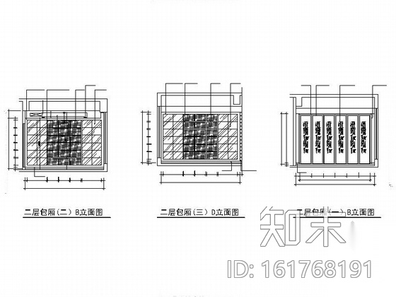 [福建]传统气息时尚火锅店室内装修CAD施工图（含效果）施工图下载【ID:161768191】