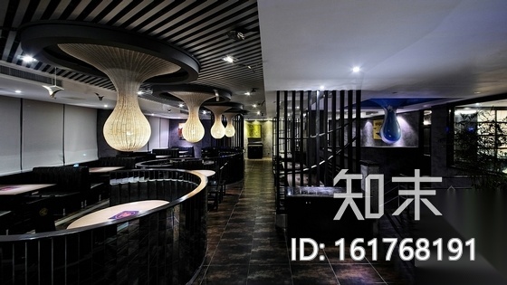 [福建]传统气息时尚火锅店室内装修CAD施工图（含效果）施工图下载【ID:161768191】