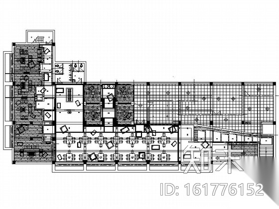 日式铁板烧餐厅室内设计施工图（含实景）cad施工图下载【ID:161776152】