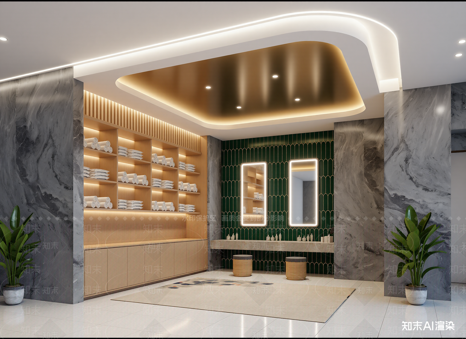 现代美容院3D模型下载【ID:1214239097】