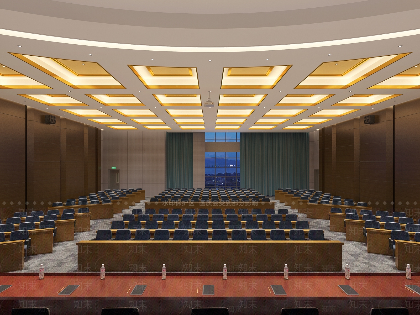 现代报告厅3D模型下载【ID:1148076111】