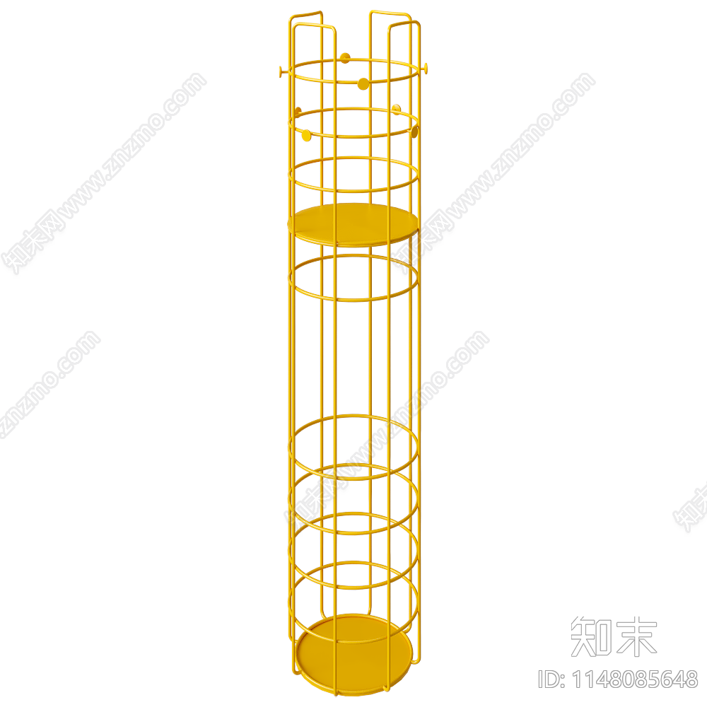 现代铁艺置物架3D模型下载【ID:1148085648】