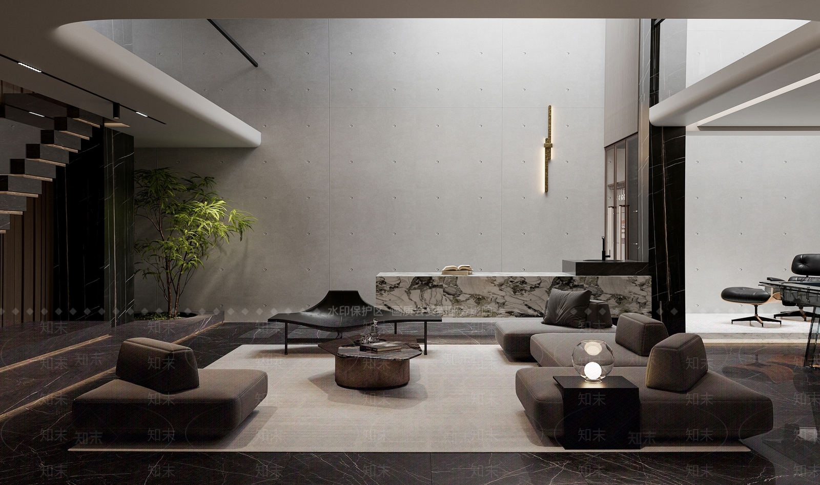 现代台球室3D模型下载【ID:1214112486】